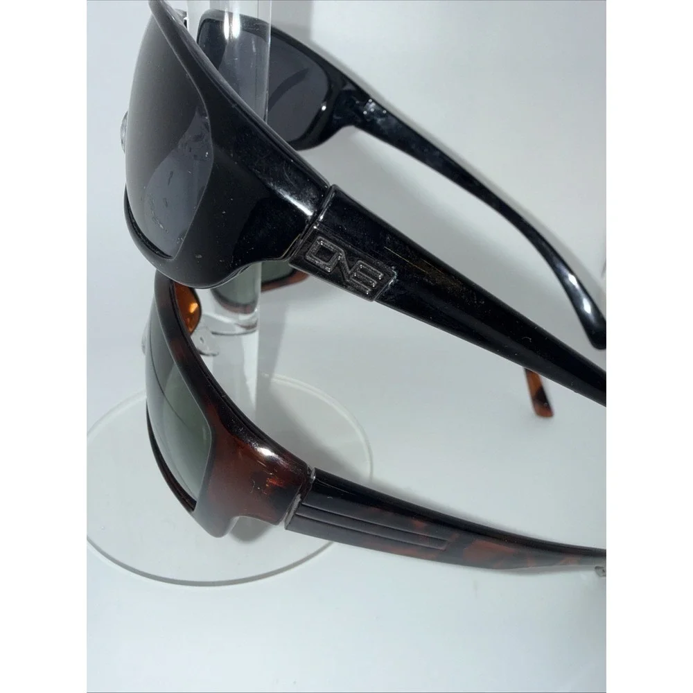 2 pairs ONE by Optic Nerve Authentic Sunglasses Polarized Wrap-Fourteener &Black